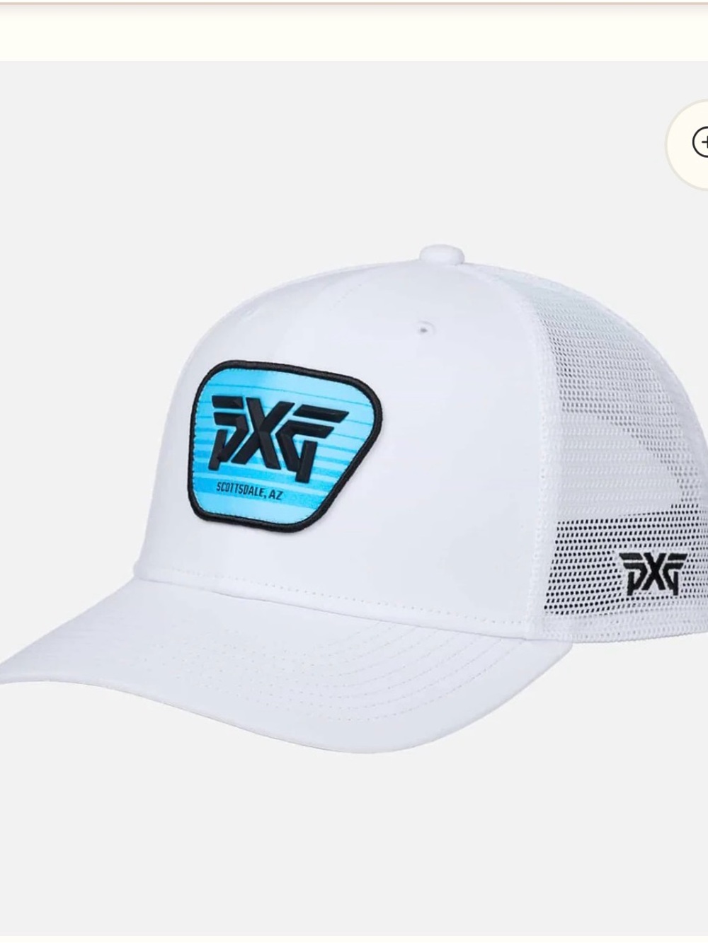 PXG White scottsdale Trucker Snapback Hat